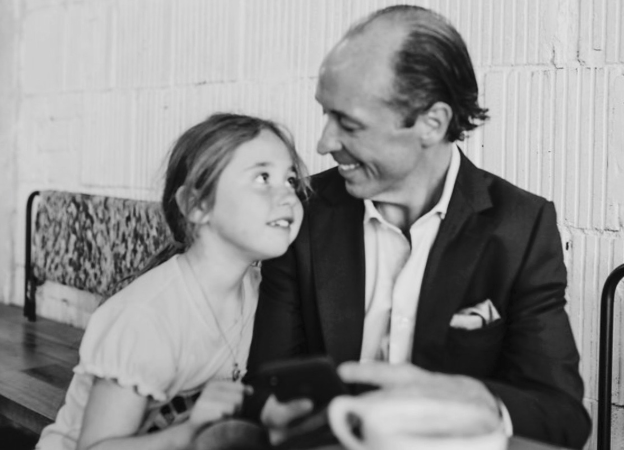 Anthony Byrne with daughter - Better parents make better CEOs